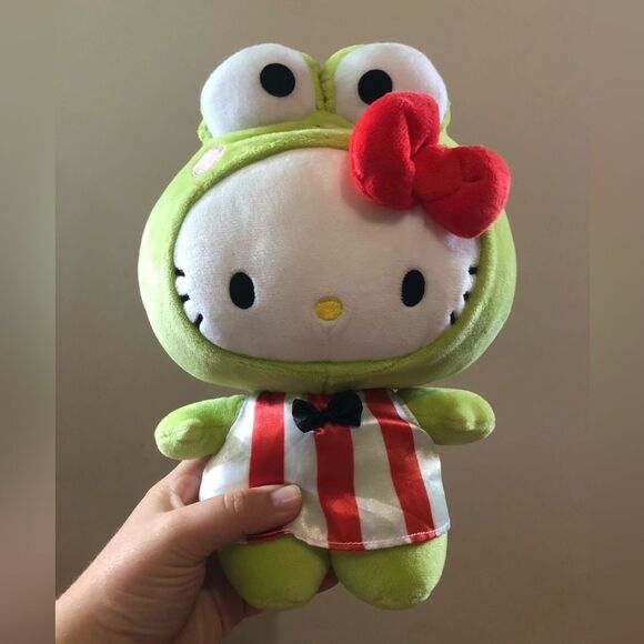 Hello Kitty Other - ✨ HELLO KITTY Dressed as Sanrio Keroppi Plush